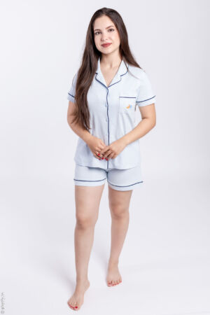 Pyjama Colette en Bleu Pâle