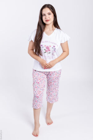 Pyjama Femme Été avec Pantacourt Daisy