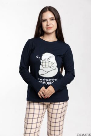 Ensemble Pyjama Milla : Pull Imprimé et Pantalon Élastique Confortable