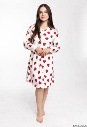 Robe Pyjama Sérénité Love : Élégance et Confort pour l'Hiver