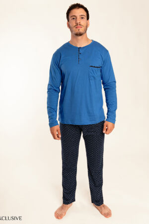 Pyjama Raphael II en Coton : Pull Col Rond et Pantalon