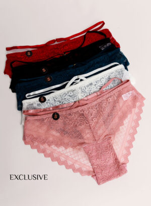 Pack de 6 Culottes en Dentelle