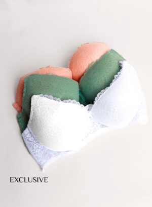 Lingerie Héra : Soutien-gorge Balconnet en Dentelle Multi-Couleurs