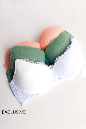Lingerie Héra : Soutien-gorge Balconnet en Dentelle Multi-Couleurs