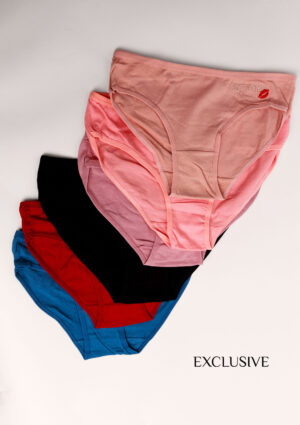 Culottes Confort en Coton Avec Motif Bisous