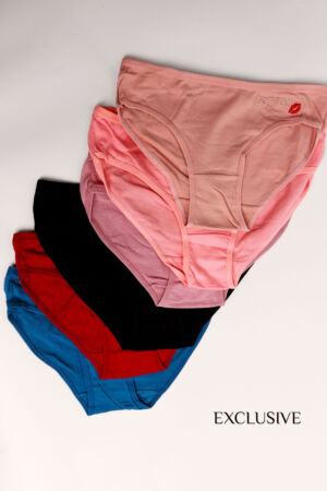 Culottes Confort en Coton Avec Motif Bisous