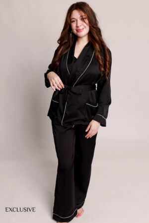 Pyjama Satin 3 Pièces Midnight Code