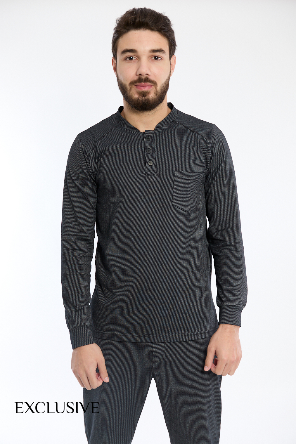 Pyjama Homme Gris0