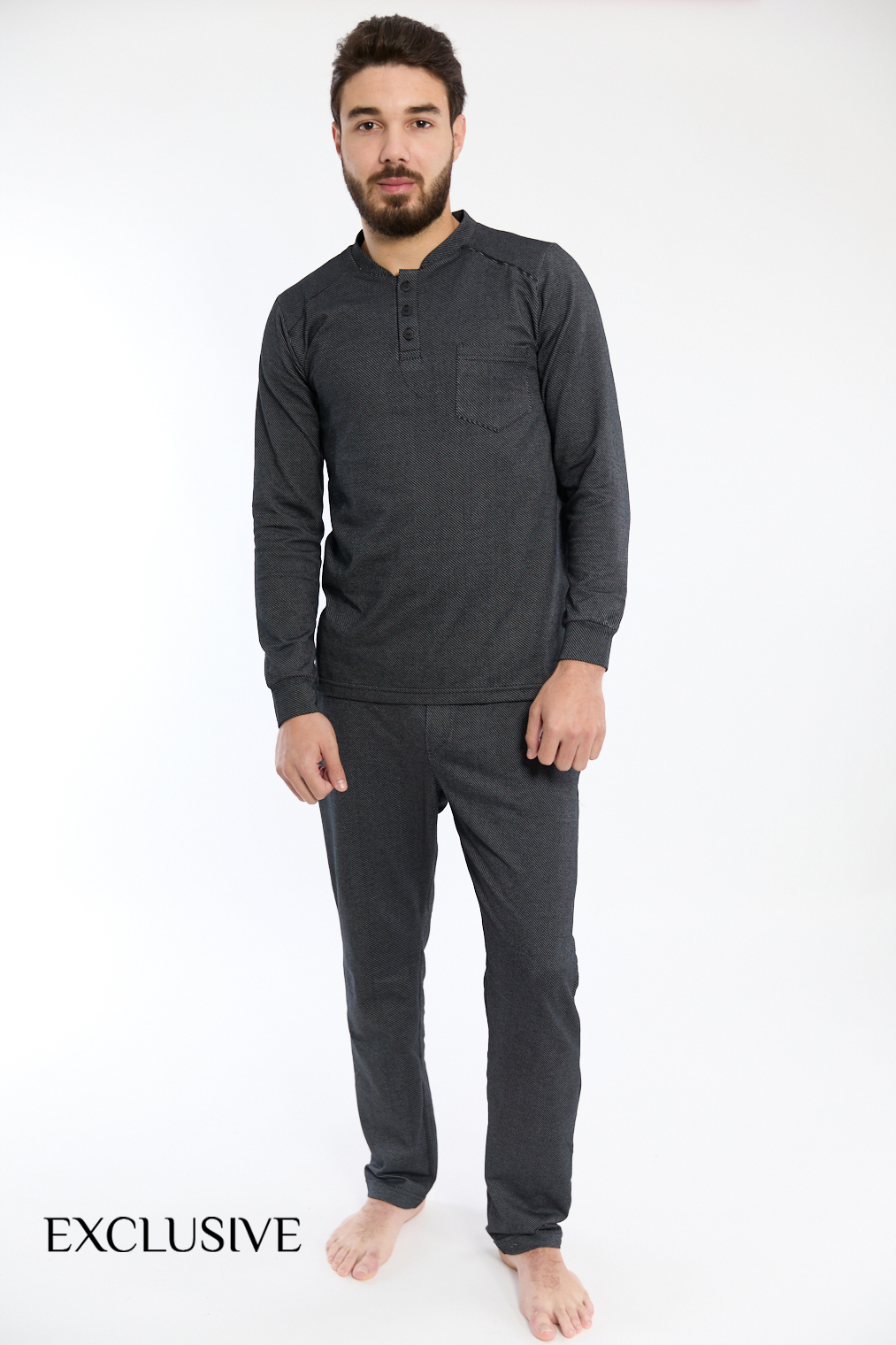 Pyjama Homme Gris2