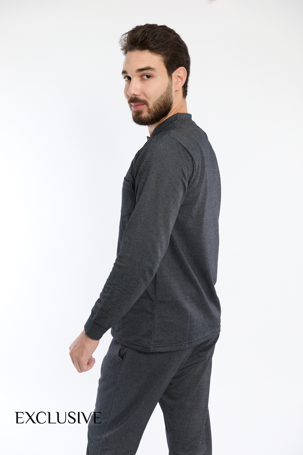Pyjama Homme Gris4