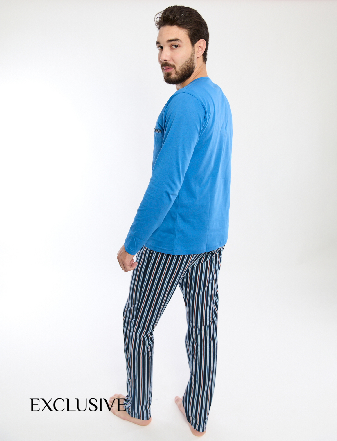 Pyjama Homme bleu ciel9