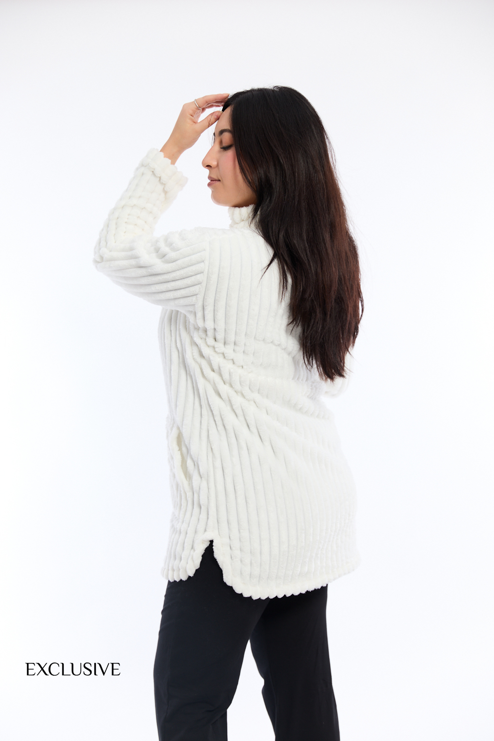 Robe de Chambre Femme En Polaire Blanche41