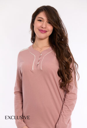 Pyjama Femme Daisy Coton Rose Poudré